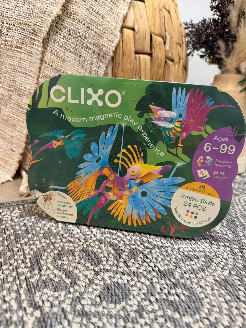 New Clixo Tropical Birds Pack Magnetic STEAM Building Toy Set Custom Wing-Flap